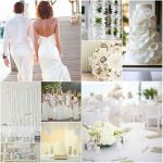 Mariage avec la couleur blanc