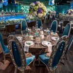 Mariage avec la couleur bleu