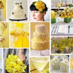 Mariage avec la couleur jaune