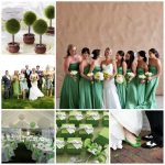 Mariage avec la couleur vert
